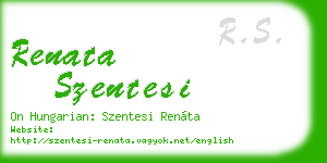 renata szentesi business card